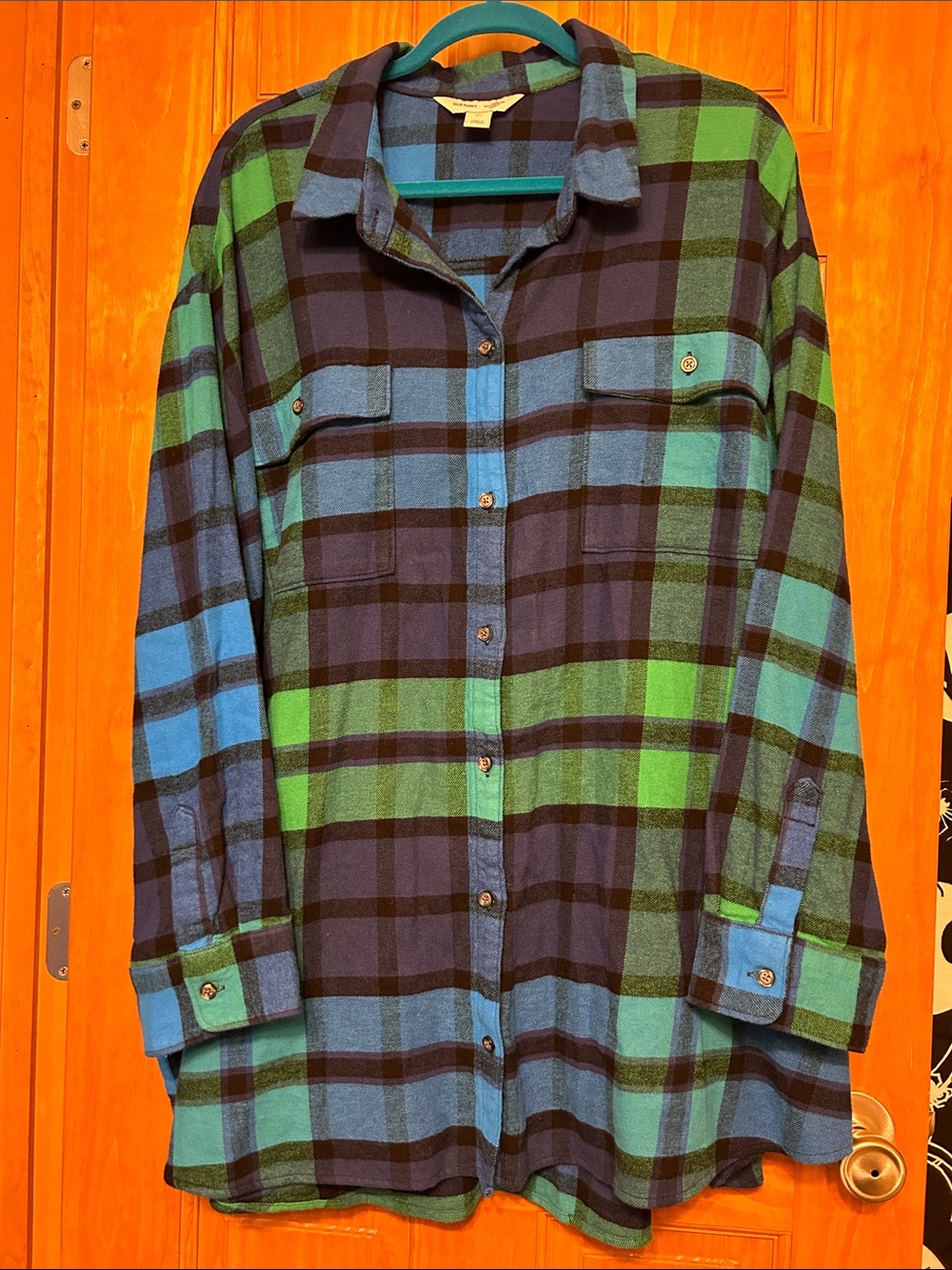 Old Navy The Boyfriend Shirt Button Up Flannel size 4x NWOT